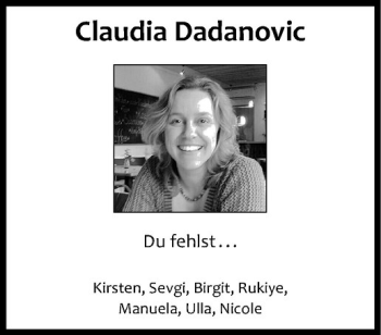 Todesanzeige von Claudia Dadanovic von Westfälische Nachrichten