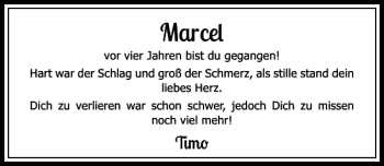 Todesanzeige von Marcel  von Rheinische Post