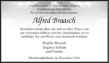 Todesanzeige von Und immer sind da Spuren deines Lebens Gedanken und Augenblicke. Sie werden uns immer an dich erinnern. von Rheinische Post