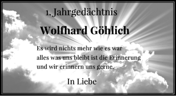 Todesanzeige von Wolfhard  von Rheinische Post