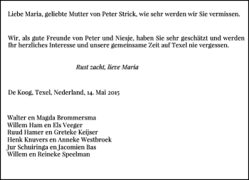 Todesanzeige von Liebe  von Rheinische Post