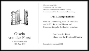 Todesanzeige von Alles hat seine Zeit. Es gibt eine Zeit der Stille aber auch eine Zeit der dankbaren Erinnerung. von Rheinische Post