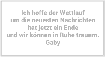 Todesanzeige von Gaby  von Rheinische Post