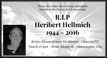 Todesanzeige von Heribert Hellmich von Rheinische Post