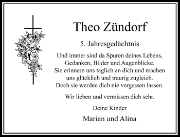 Todesanzeige von Theo Zündorf von Rheinische Post