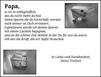 Todesanzeige von Papa  von Rheinische Post