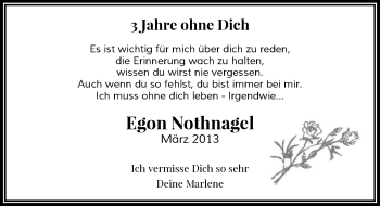 Todesanzeige von Egon Nothnagel von Rheinische Post
