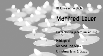 Todesanzeige von Manfred Leuer von Rheinische Post