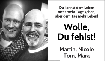 Todesanzeige von Wolle  von Rheinische Post