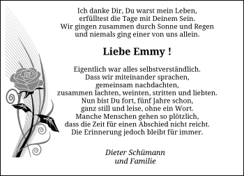 Todesanzeige von Emmy  von Rheinische Post