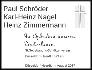 Todesanzeige von In Gedenken  von Rheinische Post