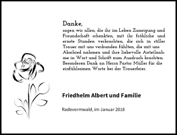 Todesanzeige von Danksagung  von Rheinische Post