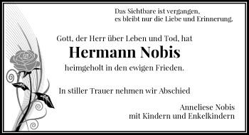 Todesanzeige von Hermann Nobis von Rheinische Post