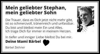 Todesanzeige von Stephan  von Rheinische Post