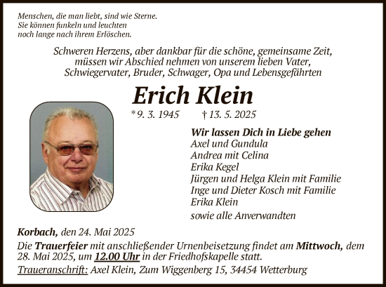 Todesanzeige von Elisabeth Hoffmann von WLZ