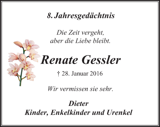 Todesanzeige von Klothilde Berkemeier von Tageszeitung