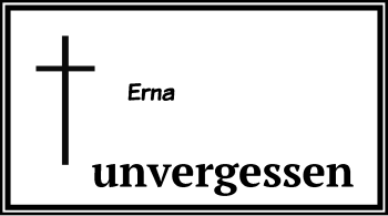 Todesanzeige von Erna Renner 