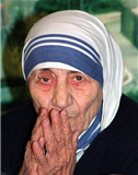 Portraitfoto von Mutter Teresa