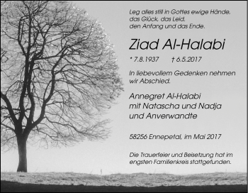 Todesanzeige von Daniel Unbekannt von waz