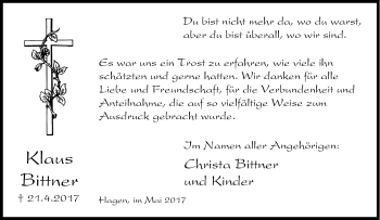 Todesanzeige von Helga Metzler von waz