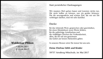 Todesanzeige von Anna Maria Börner von waz