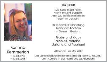 Todesanzeige von Erna Euler von waz