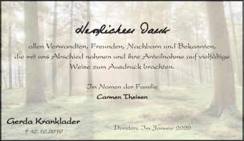 Todesanzeige von Josef Hammerl von waz