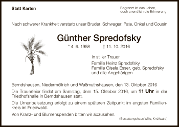 Todesanzeige von Erna Christ von HNA