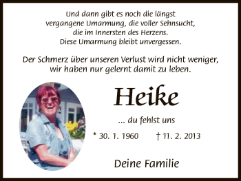 Todesanzeige von Heike Krohn von HNA