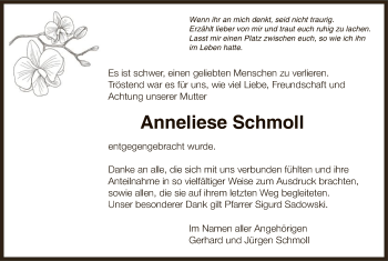 Todesanzeige von Anneliese Schmoll von HNA