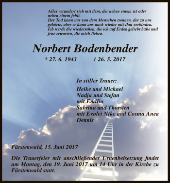 Todesanzeige von Norbert Bodenbender von HNA