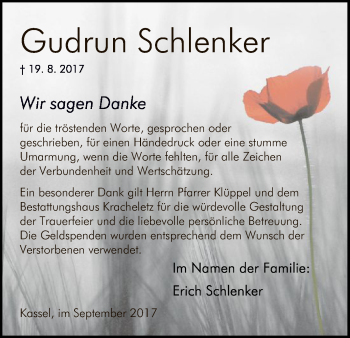 Todesanzeige von Anna Elisabeth Trümper von HNA