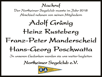 Todesanzeige von Nachruf  von HNA