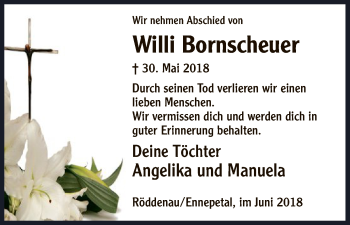 Todesanzeige von Willi Bornscheuer von HNA