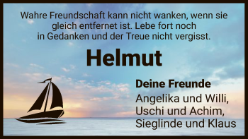 Todesanzeige von Helmut  von HNA