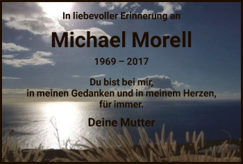 Todesanzeige von Michael Morell von HNA