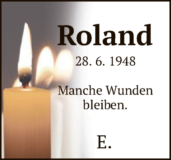 Todesanzeige von Roland  von HNA