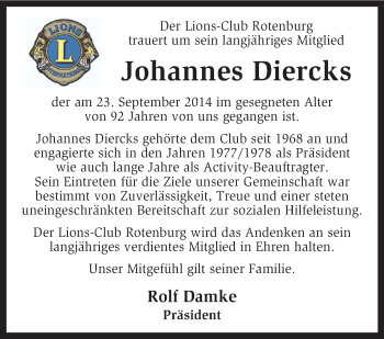Todesanzeige von Helene Franzen von KRZ