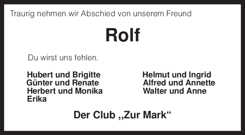  Traueranzeige für Rolf Straßburg vom 24.07.2009 aus KREISZEITUNG SYKE