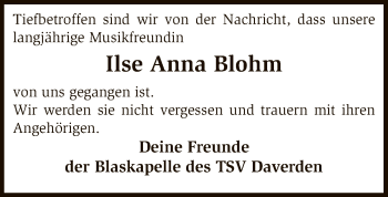 Todesanzeige von Alfred Möller von SYK