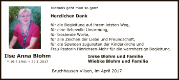Todesanzeige von Alfred Möller von SYK