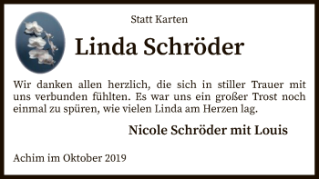 Todesanzeige von Linda Schröder von SYK