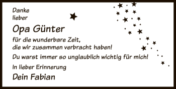 Todesanzeige von Günter Steinau von SYK