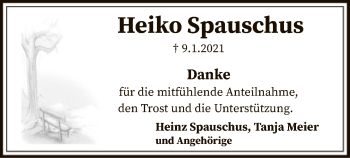 Todesanzeige von Heiko Spauschus von SYK