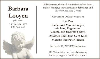 Todesanzeige von Barbara Looyen von SYK