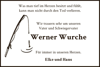 Todesanzeige von Werner Wurche von SYK