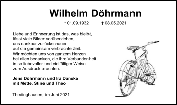 Todesanzeige von Wilhelm Döhrmann von SYK