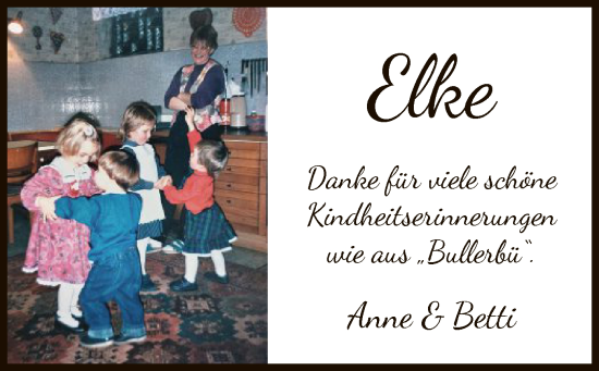 Todesanzeige von Elke Ernst von SYK