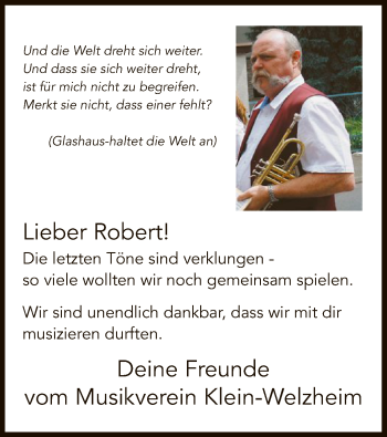 Todesanzeige von Robert  von Offenbach