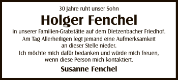 Todesanzeige von Holger Fenchel von OF